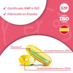Hn healthy nutrition omega 3 capsules 2000 mg - 240 soft pearls with fish oil and vitamin e - omega 3 with epa (eicosapentaenoic acid) and dha (docosahexaenoic acid) - 700 mg epa and 500 mg dha - 2 bottles