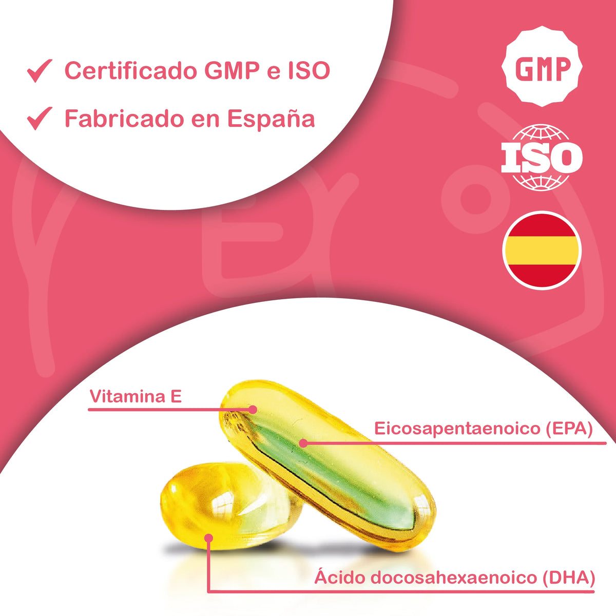 Hn healthy nutrition omega 3 capsules 2000 mg - 240 soft pearls with fish oil and vitamin e - omega 3 with epa (eicosapentaenoic acid) and dha (docosahexaenoic acid) - 700 mg epa and 500 mg dha - 2 bottles