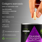 Pure hydrolyzed collagen with magnesium and vitamin c - 200 capsules - naticol hydrolyzed marine collagen - collagen with magnesium - aldous