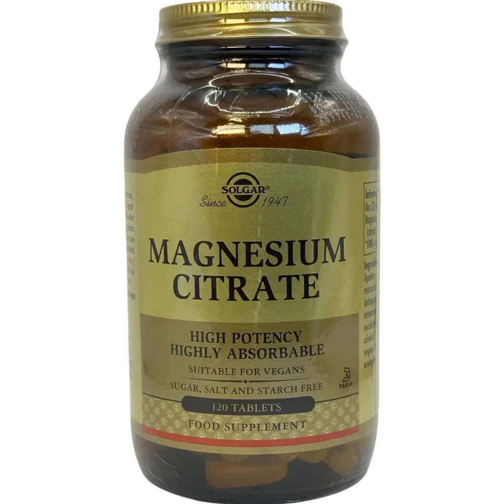 Magnesium citrate 200mg (60 or 120 tablets) of solgar