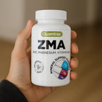 Zma quamtrax nutrition essentials – advanced zinc, magnesium and vitamin b6 supplement for natural hormonal support, optimal sports performance and efficient muscle recovery – 100 high absorption capsules