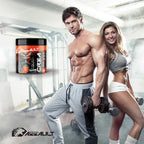 Assault creatine powder unflavored 300g+300g 100% micronized creatine monohydrate does not include a dispenser without additives and free of contaminants non-gmo, vegan, gluten-free
