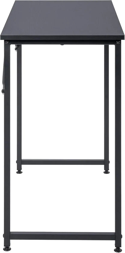 T-LoVendo - 80x40cm Desk Table for Computer, Home Office Study with Adjustable Legs, Durable Metal Structure and Realistic Wood Finish, Compact and Easy Assembly, Perfect for Small Spaces, Elevating Desk for Enhanced Function gaming desk