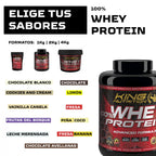 King nutrition whey protein 4kg + creatine monohydrate 300gr improves your performance and increases muscle mass*