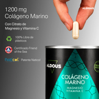 Pure hydrolyzed collagen with magnesium and vitamin c - 200 capsules - naticol hydrolyzed marine collagen - collagen with magnesium - aldous