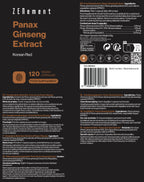 Highly concentrated panax ginseng extract - 120 zenement capsules