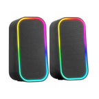 Mars Gaming MS-OM, 20W Gaming Speakers, RGB Dynamic Lighting, 5.3 + AUX-IN Bluetooth Speakers, Volume Control Box, DSP Chipset Customized, Universal Compatibility, Black or White Bluetooth Speakers
