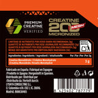 Assault creatine powder unflavored 300g+300g 100% micronized creatine monohydrate does not include a dispenser without additives and free of contaminants non-gmo, vegan, gluten-free