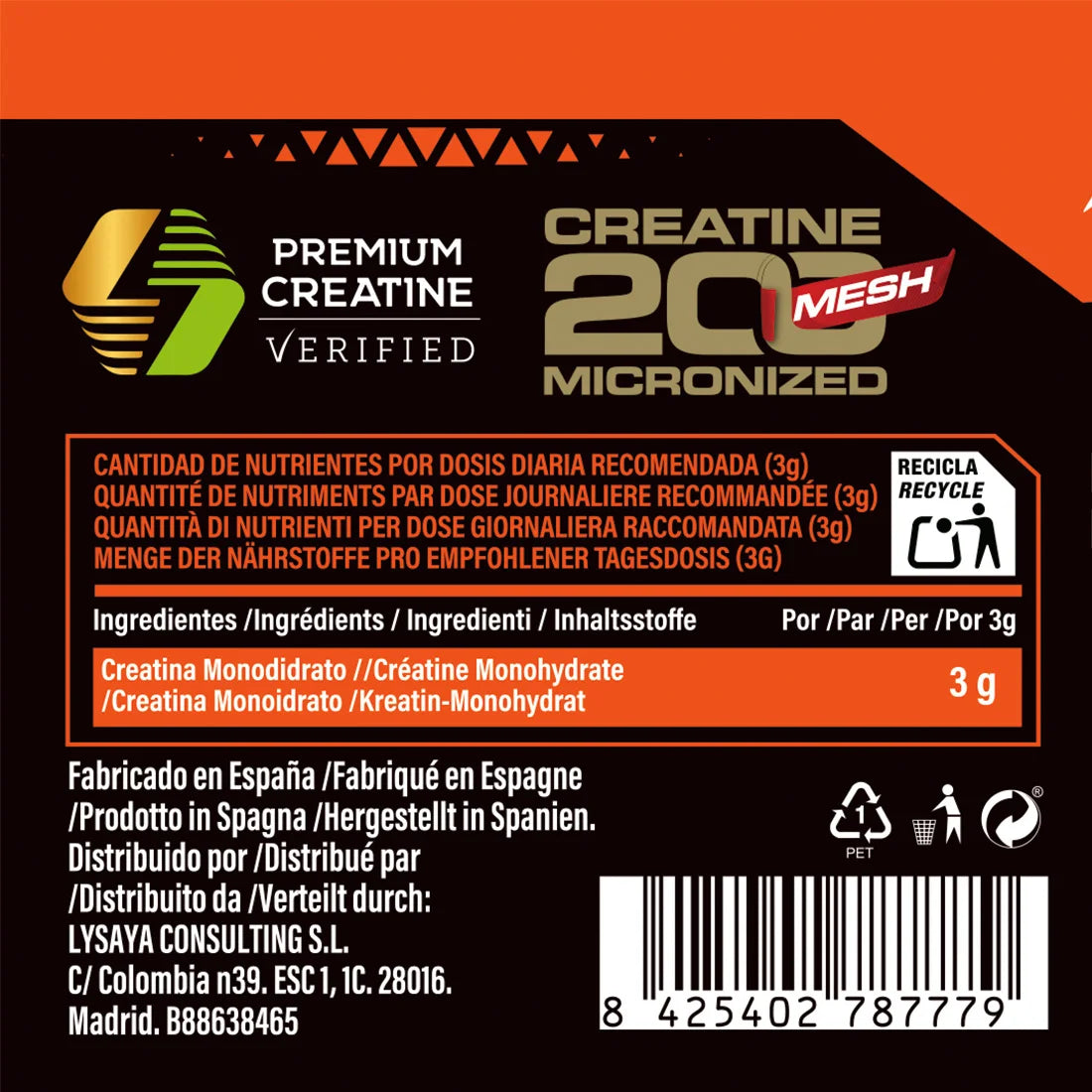 Assault creatine powder unflavored 300g+300g 100% micronized creatine monohydrate does not include a dispenser without additives and free of contaminants non-gmo, vegan, gluten-free