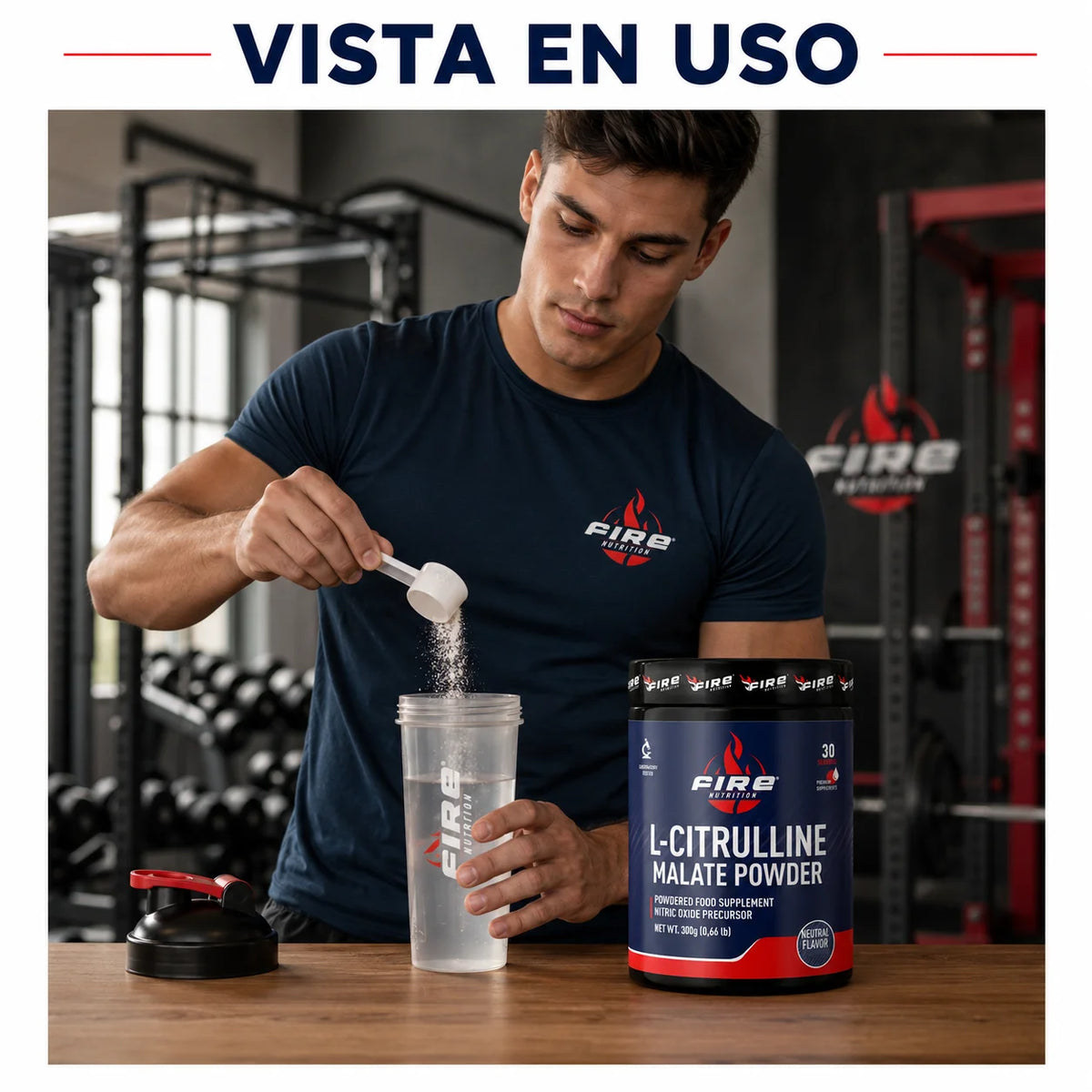 L-citrulline malate fire nutrition 300 g powder | 30 services | neutral flavor