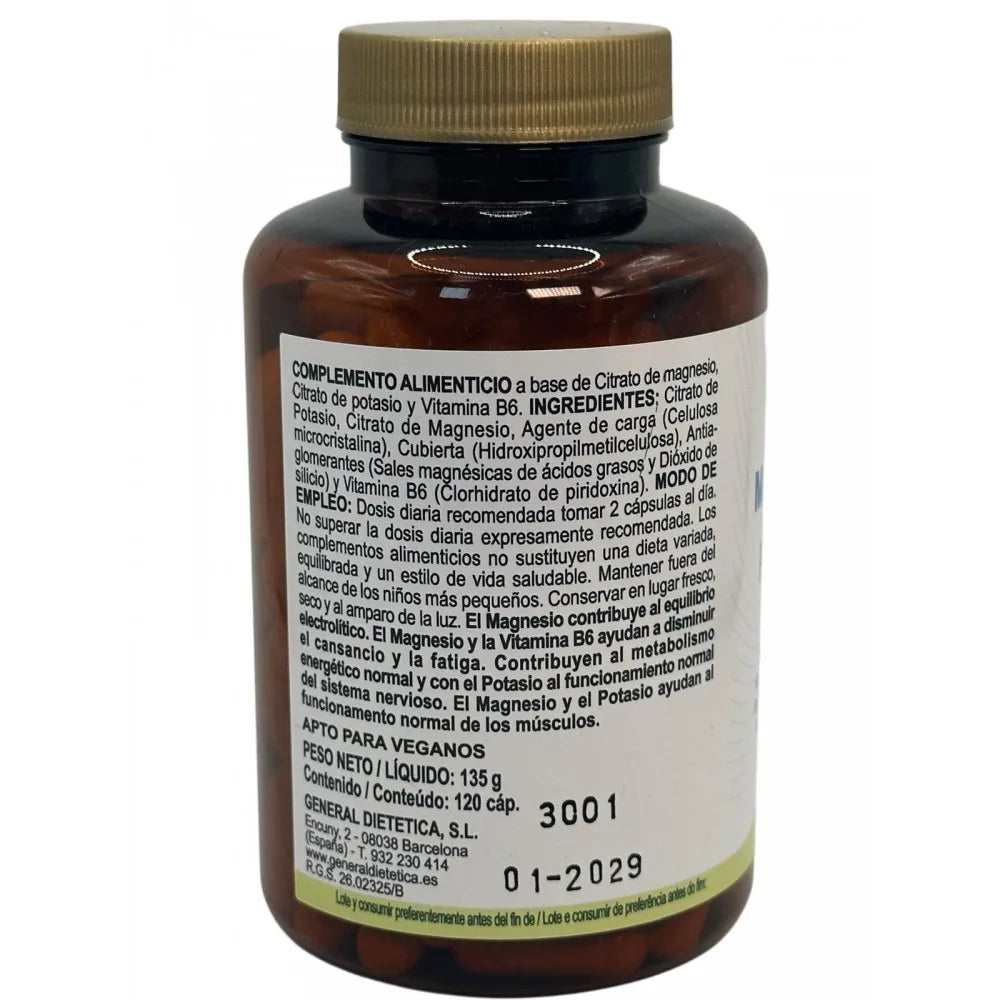 Magnesium + potassium 120 capsules of integralia