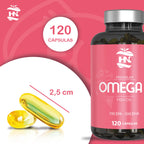 Hn healthy nutrition omega 3 capsules 2000 mg - 240 soft pearls with fish oil and vitamin e - omega 3 with epa (eicosapentaenoic acid) and dha (docosahexaenoic acid) - 700 mg epa and 500 mg dha - 2 bottles