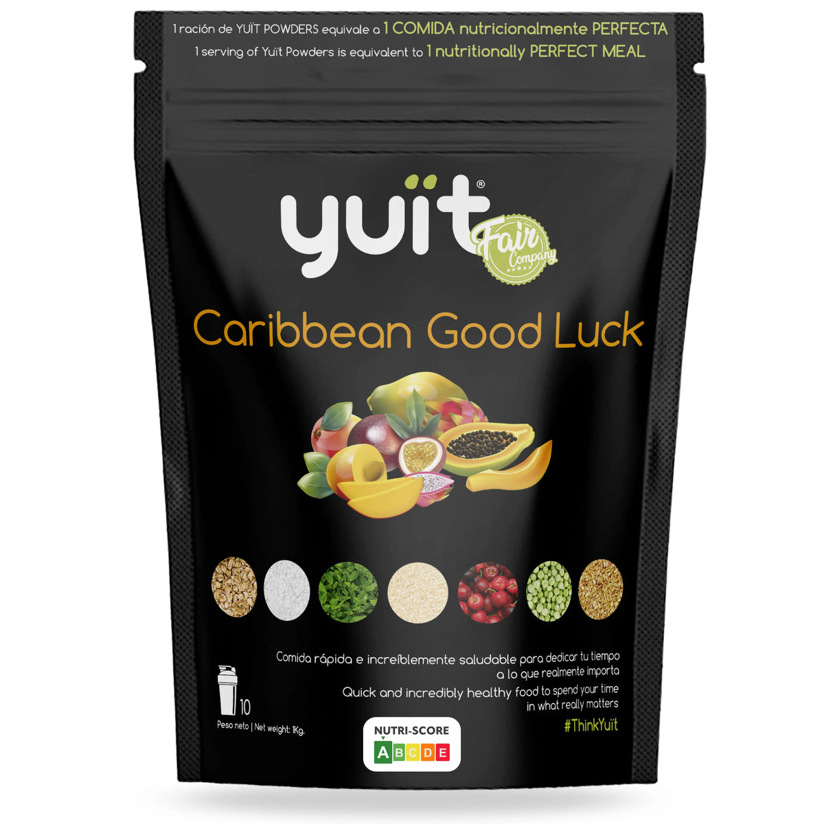 Yuït - food replacement shakes with 31 vitamins and minerals + probiotics - protein shake - real and natural food - satiating diet shake with 35g of protein