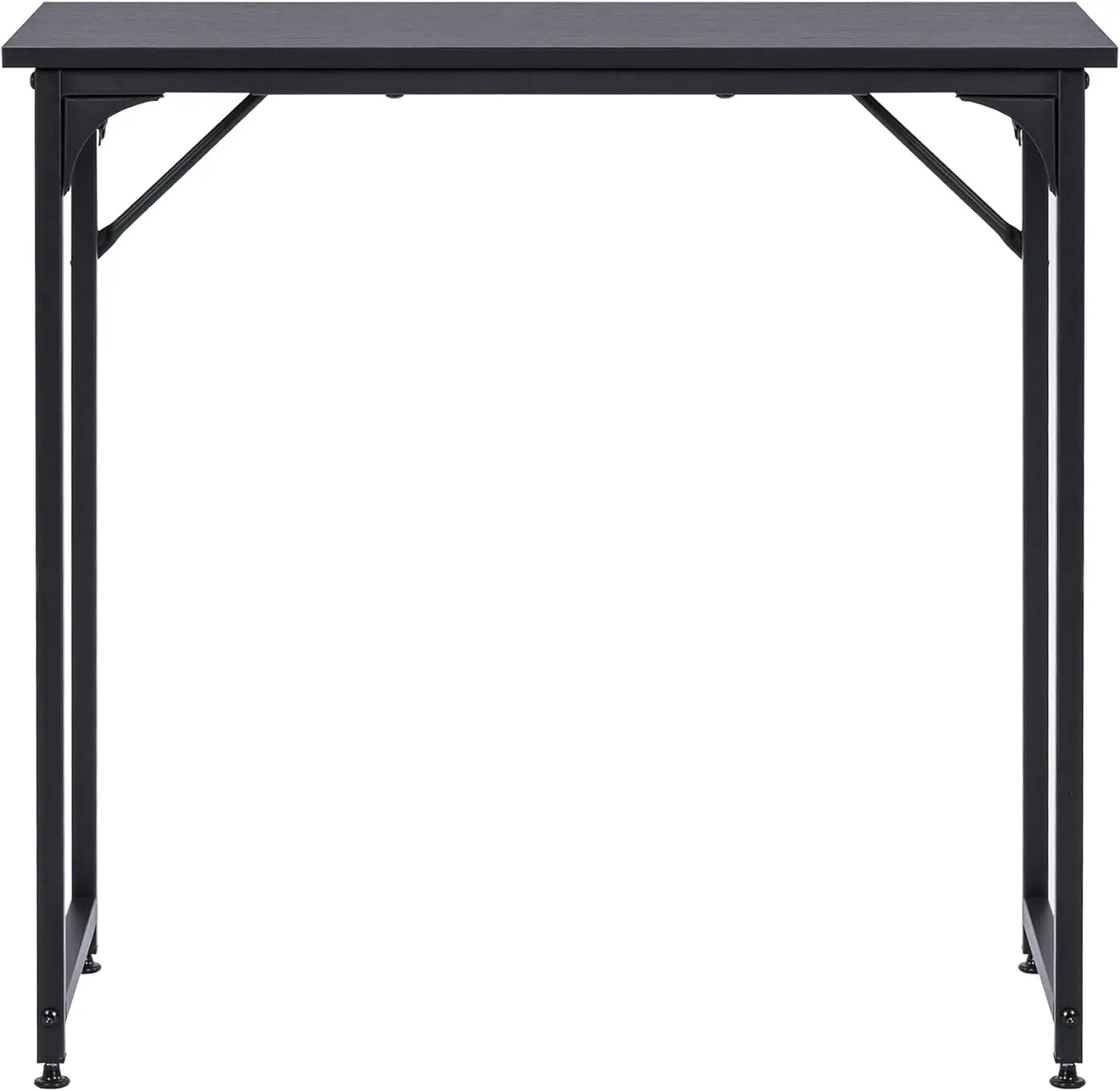 T-LoVendo - 80x40cm Desk Table for Computer, Home Office Study with Adjustable Legs, Durable Metal Structure and Realistic Wood Finish, Compact and Easy Assembly, Perfect for Small Spaces, Elevating Desk for Enhanced Function gaming desk