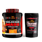 King nutrition gainer colossus mass 3kg protein creatine carbohydrates + 200g creatine monohydrate
