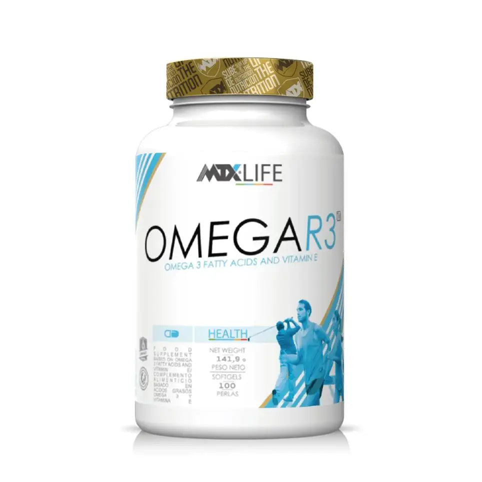 Mtx nutrition omega r3 [100 pearls] - essential fatty acids omega 3 and natural vitamin e, adequate management of lipids and blood fluidity