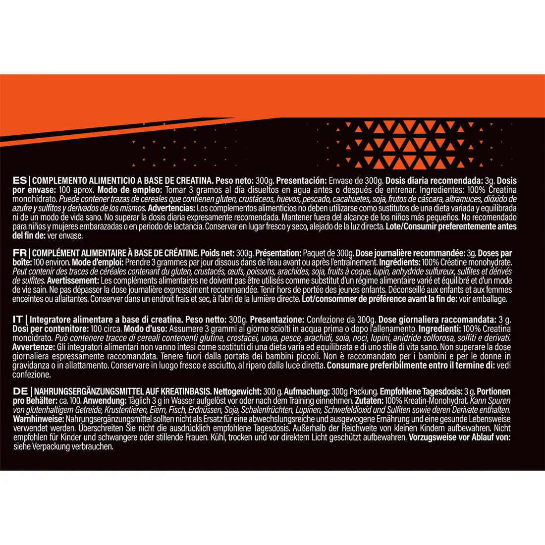 Assault | creatine powder without flavor 300g+300g+300g | 100% micronized creatine monohydrate | does not include dispenser | no additives and free of contaminants | non-gmo, vegan, gluten free