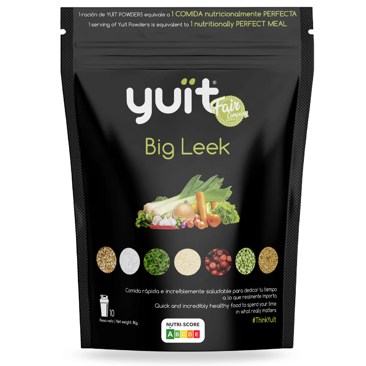 Yuït - food replacement shakes with 31 vitamins and minerals + probiotics - protein shake - real and natural food - satiating diet shake with 35g of protein