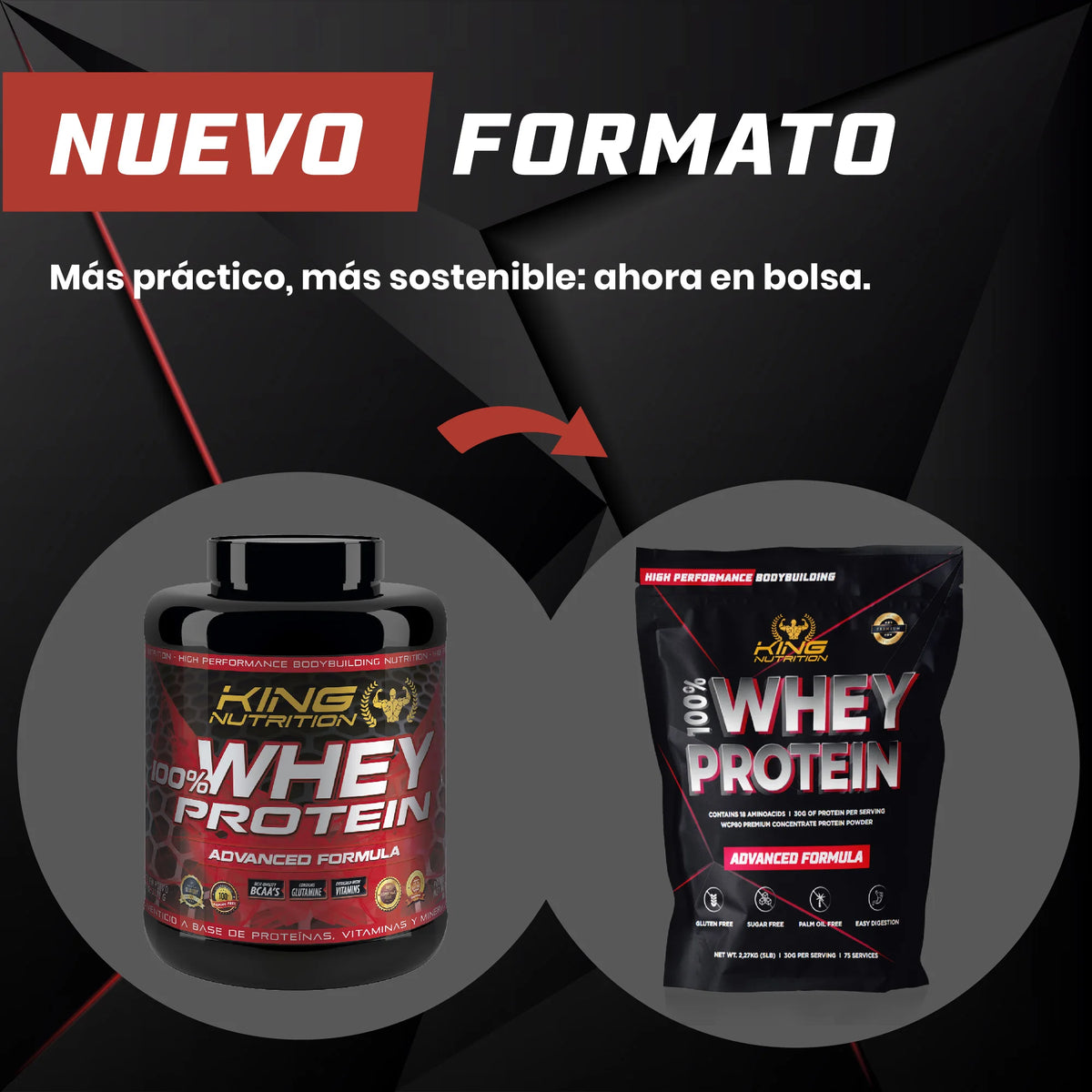 King nutrition whey protein 4kg + creatine monohydrate 300gr improves your performance and increases muscle mass*