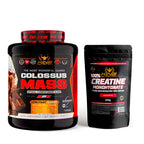 King nutrition gainer colossus mass 3kg protein creatine carbohydrates + 200g creatine monohydrate