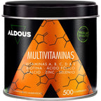Multivitamins for men and women - 500 tablets + 1 year - complete vitamin complex - aldous