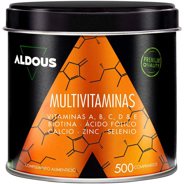 Multivitamins for men and women - 500 tablets + 1 year - complete vitamin complex - aldous