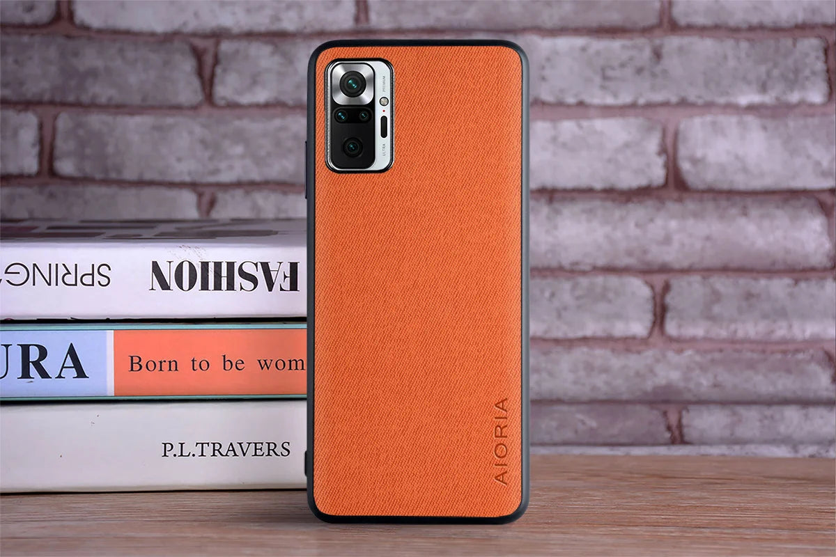 Case for Xiaomi Redmi Note 10 Pro 10S 4G 5G coque Luxury textile Leather soft phone cover for redmi note 10 pro case funda capa