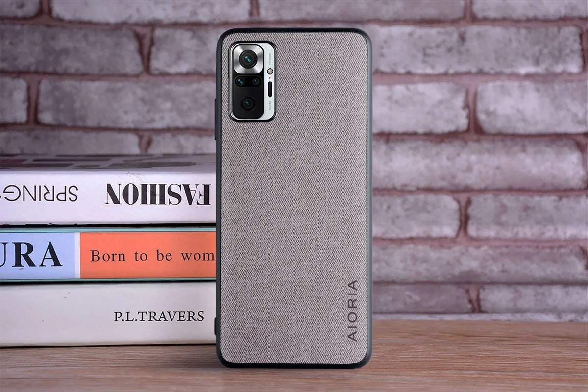Case for Xiaomi Redmi Note 10 Pro 10S 4G 5G coque Luxury textile Leather soft phone cover for redmi note 10 pro case funda capa