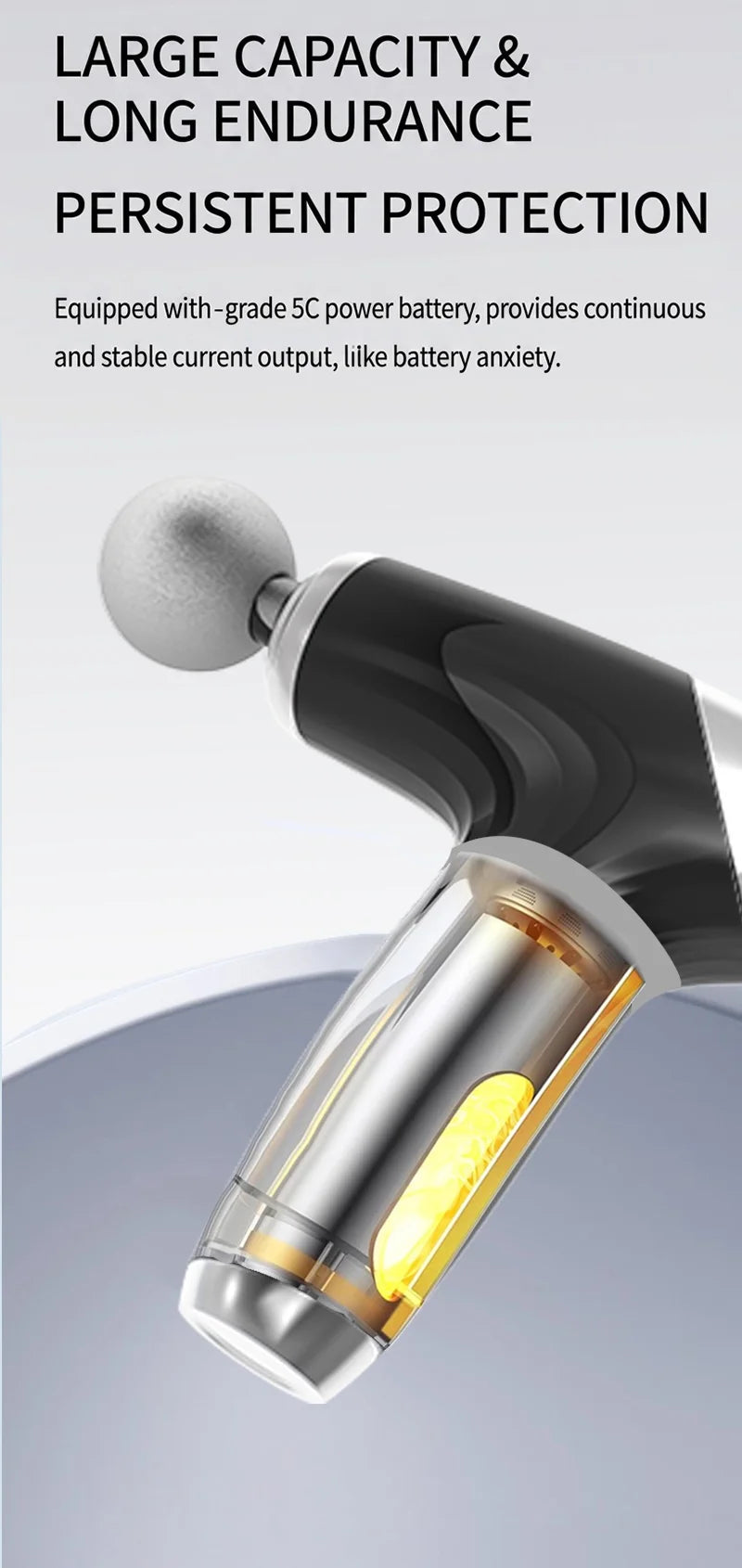 Mini Massage Gun with 4 Replaceable Massage Head Powerful Muscle Massager for Relaxation Deep Tissue Percussion Massage Machine