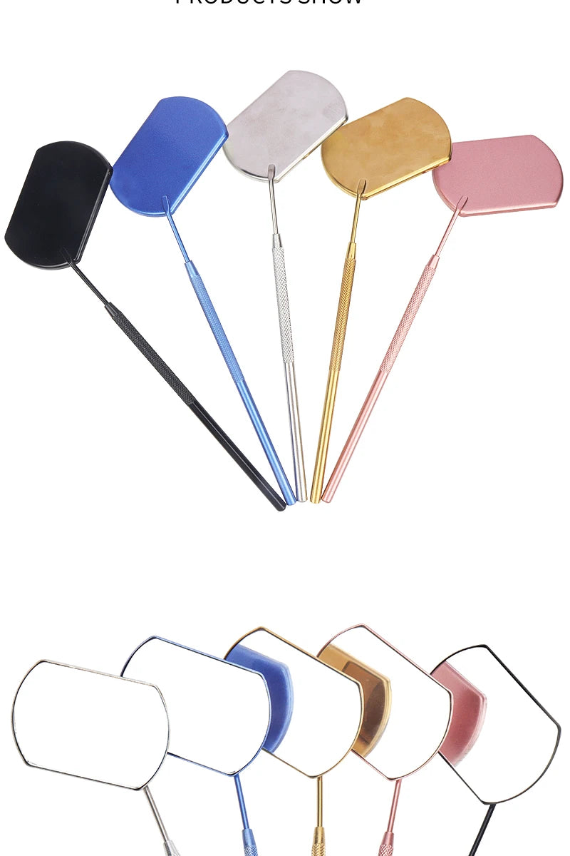 Eyelash Mirror Grafting Lash Magnifying Beauty Long Handle For Checking False Lashes Extension Makeup Tools Mirror Supplier