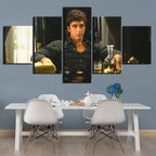 5 Panel Scarface Movie Modular Wall Art Canvas Posters Pictures HD Print Paintings Home Decor Living Room Bedroom Accessories