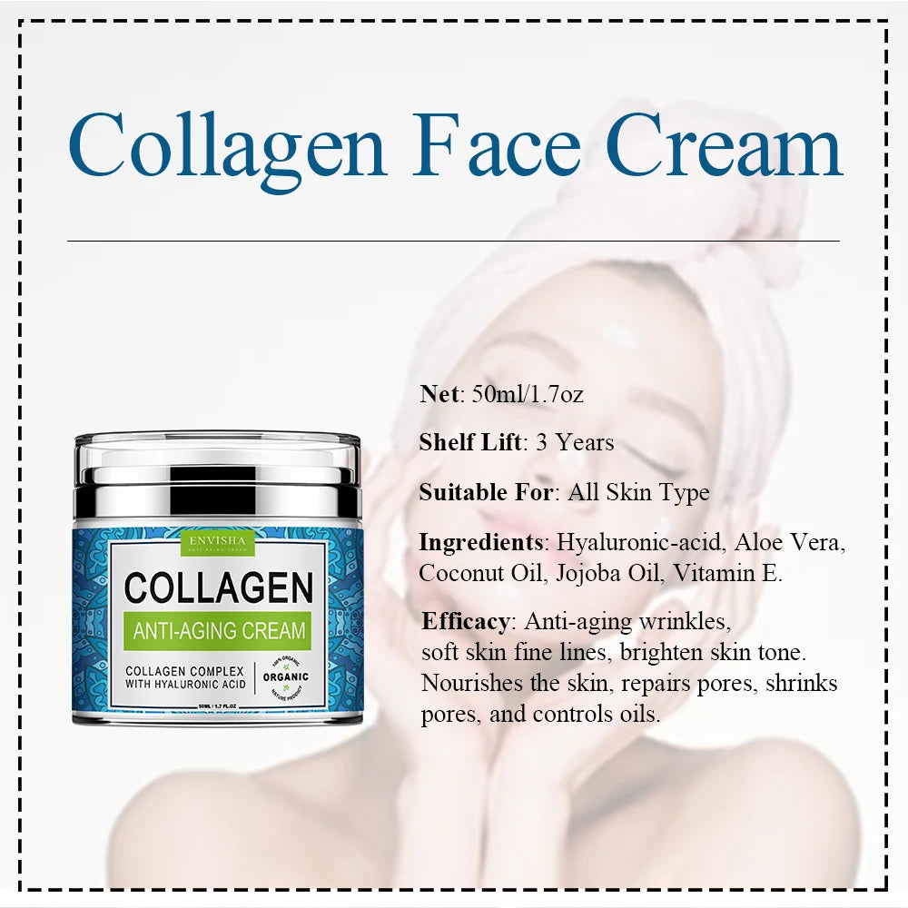 Envisha Retinol Face Cream With Collagen And Hyaluronic Acid For Night Care