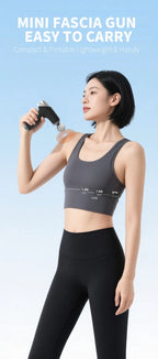 Mini Massage Gun with 4 Replaceable Massage Head Powerful Muscle Massager for Relaxation Deep Tissue Percussion Massage Machine