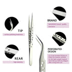 NAGARAKU Eyelash Extension Tweezers Makeup Stainless Steel Eyelash 3D accurate Clip