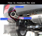 1PC Universal Auto Exhaust Pipe Suppressor Stainless Steel Outlet Elbow Connection Pipe for Automotive Accessory