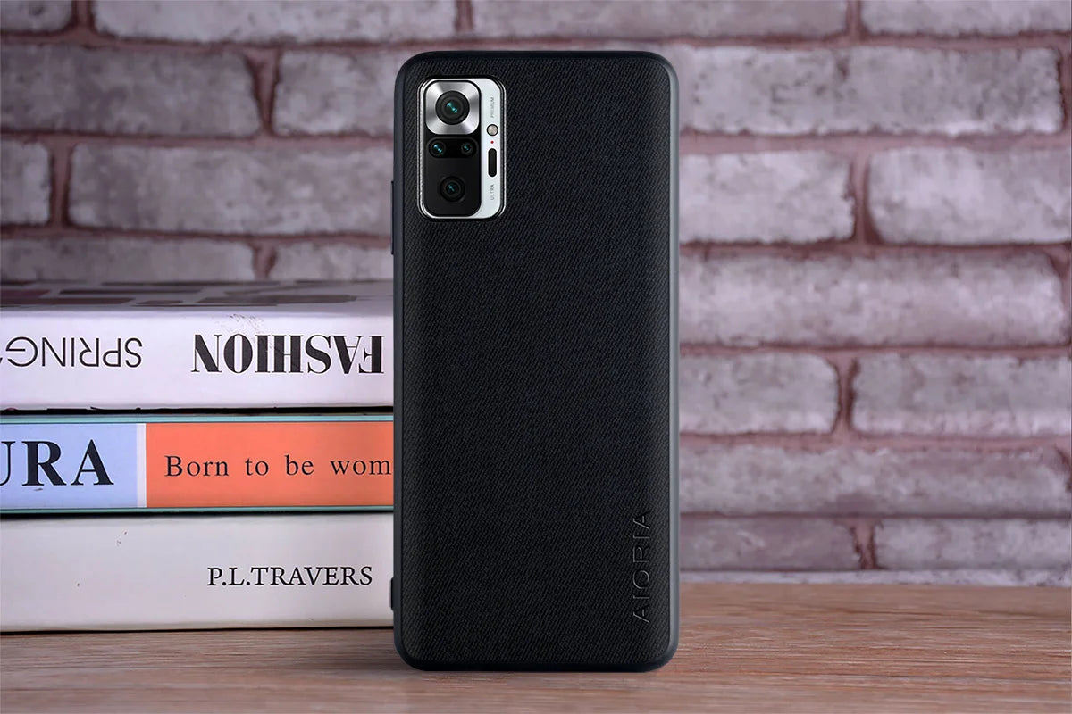 Case for Xiaomi Redmi Note 10 Pro 10S 4G 5G coque Luxury textile Leather soft phone cover for redmi note 10 pro case funda capa