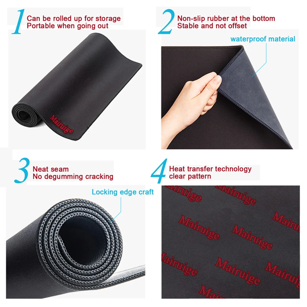 White Mousepad Art Mats 3 Mm Slipmat 900x400 Mouse Pad Xl Original Deskmat Home Office Carpet Substrate on The Table for Pc