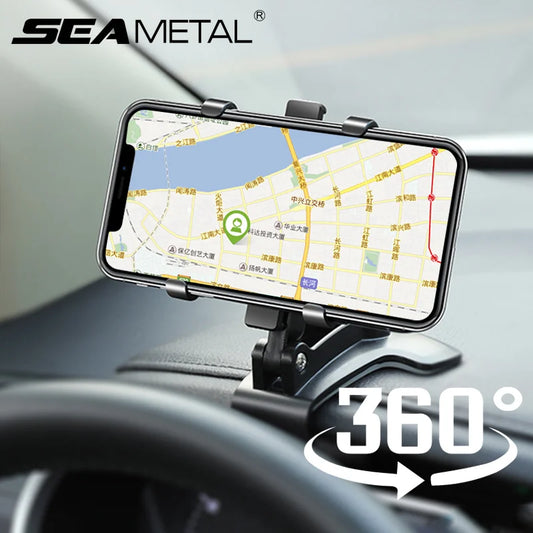 Universal Car Phone Holder – Dashboard & Mirror Mount