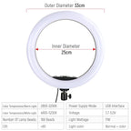 13inch RGB Led Selfie Ring Light With 0.5m 1.6m 2m Tripod Colorful 33cm Photographic Lighting With Remote Control For Youtube