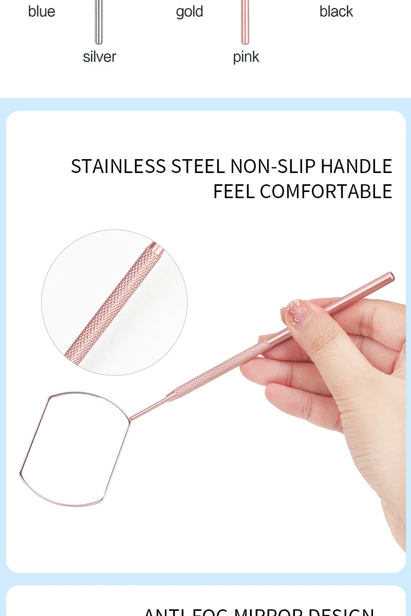 Eyelash Mirror Grafting Lash Magnifying Beauty Long Handle For Checking False Lashes Extension Makeup Tools Mirror Supplier