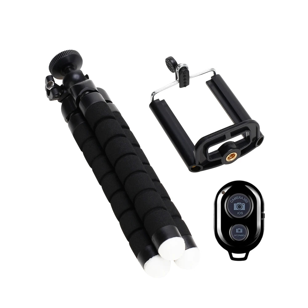Tripods Dreibein für Handy Mobile Kamerahalterung Clip Smartphone Einbeinstativ Dreibeinstativ Oktopus Mini-Stativ Stativ für Handy