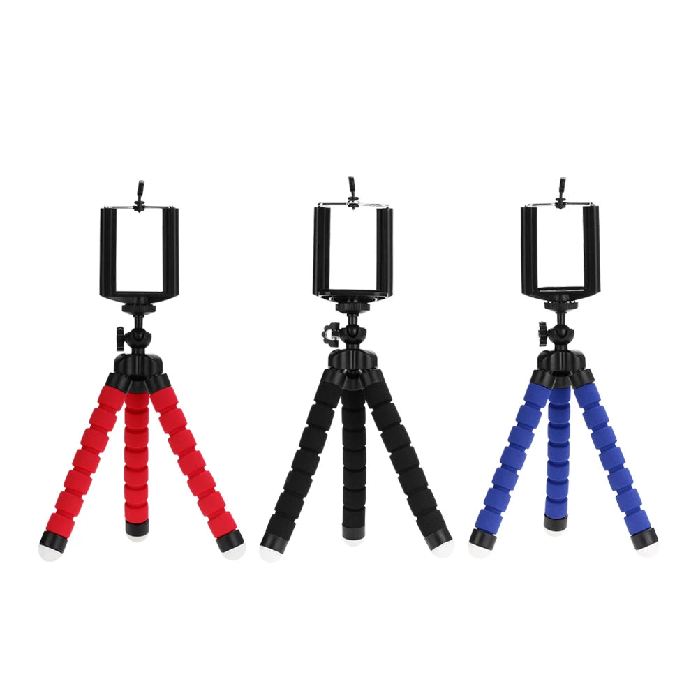 Tripods Dreibein für Handy Mobile Kamerahalterung Clip Smartphone Einbeinstativ Dreibeinstativ Oktopus Mini-Stativ Stativ für Handy