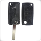 Jingyuqin CE0536/523 Flip Remote Key Case Shell For Peugeot 307 308 407 408 Citroen C3 C4 C5 C6 Berlingo Picasso Xsara HU83/VA2