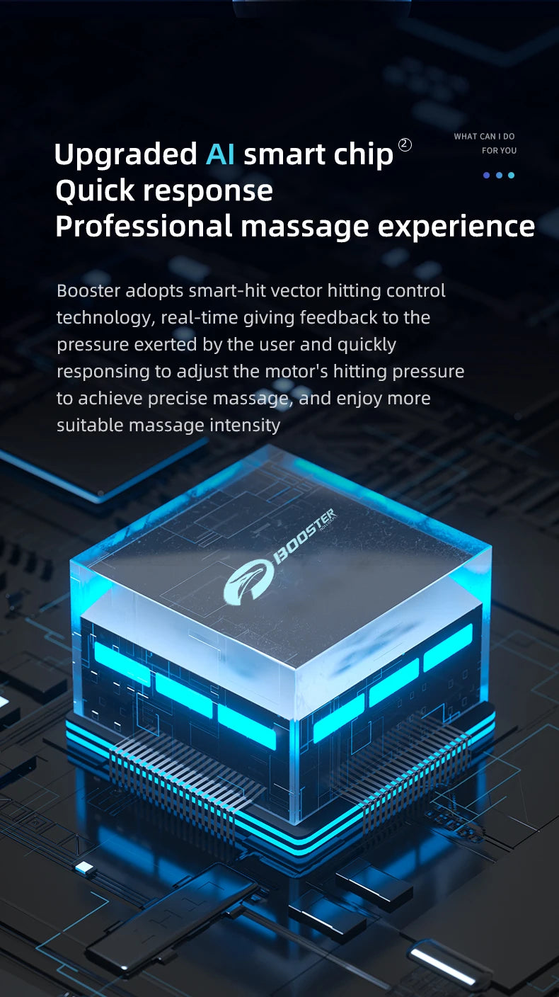 Booster M2-D Massage Gun Deep Tissue Percussion Neck Back Body Massager Portable Fascia Gun Muscle Relaxation Electric Massager
