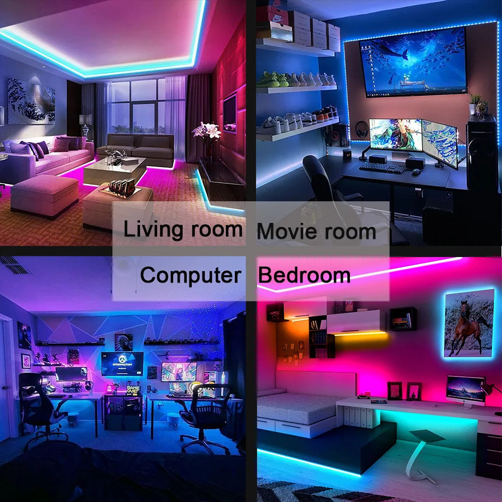 USB RGB LED Strip Light 5V | Self-Adhesive, TV & Desktop Backlight, 5050 SMD