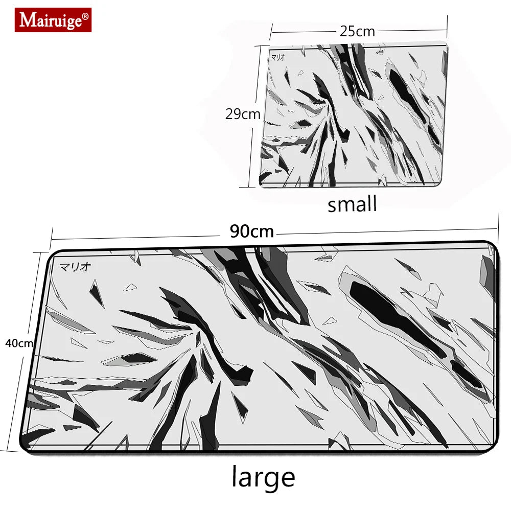 White Mousepad Art Mats 3 Mm Slipmat 900x400 Mouse Pad Xl Original Deskmat Home Office Carpet Substrate on The Table for Pc