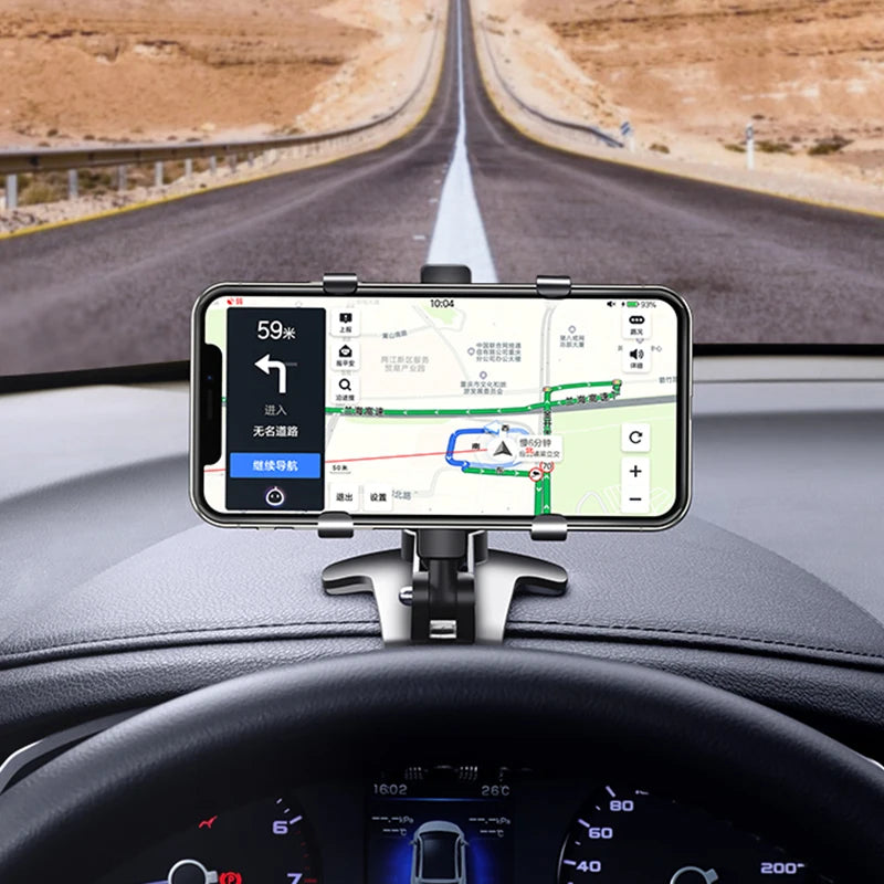 Universal Car Phone Holder – Dashboard & Mirror Mount