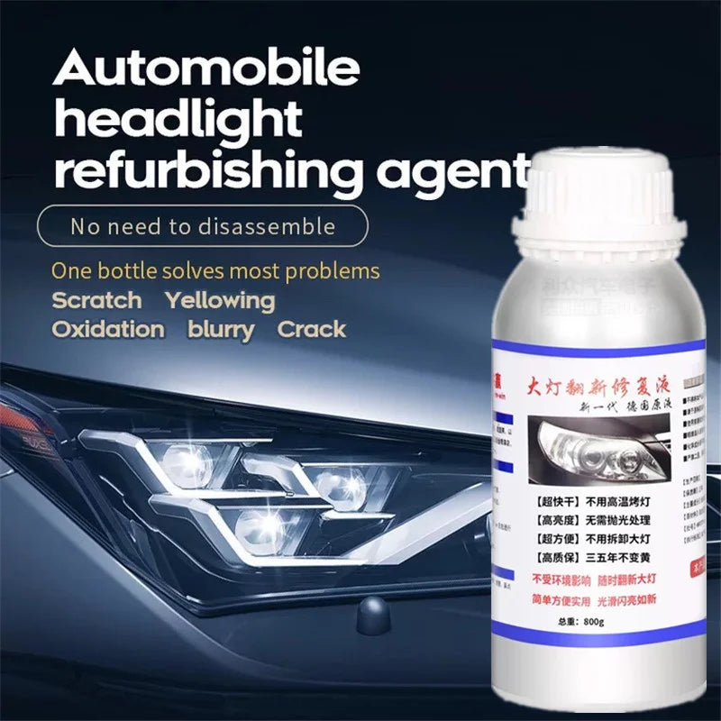 Premium Car Headlight Restoration Liquid Polymer Polish 800ML