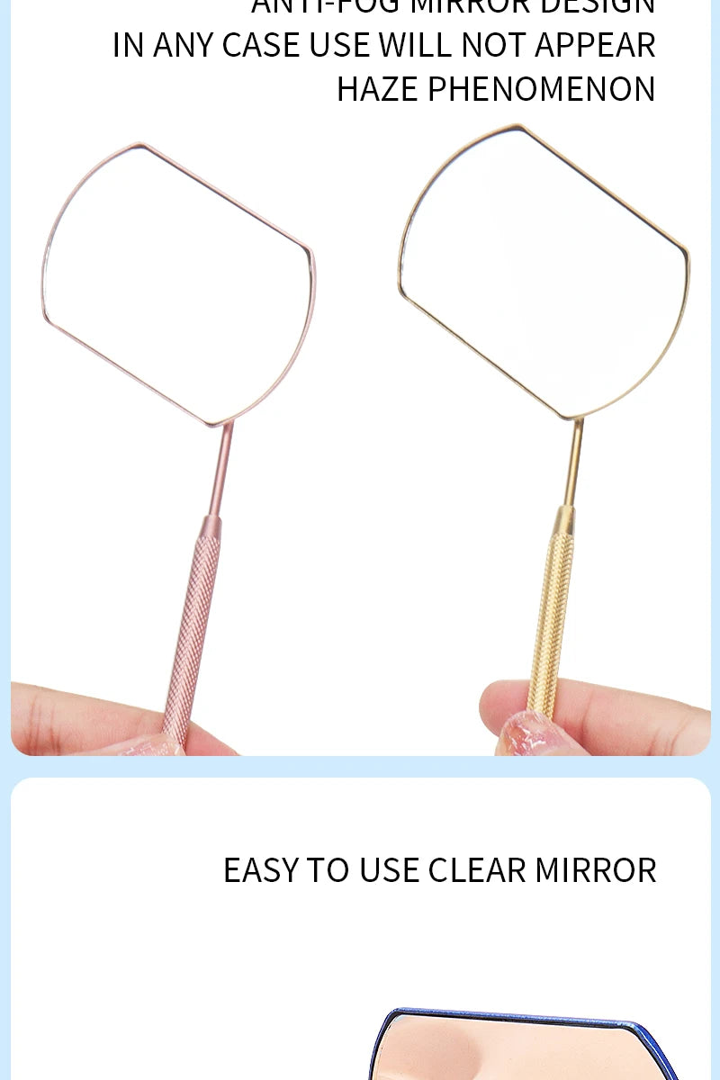 Eyelash Mirror Grafting Lash Magnifying Beauty Long Handle For Checking False Lashes Extension Makeup Tools Mirror Supplier