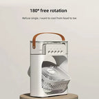 USB Desktop Cooling Fan 3-in-1 – Fan, Humidifier & Mist Spray | 600ML